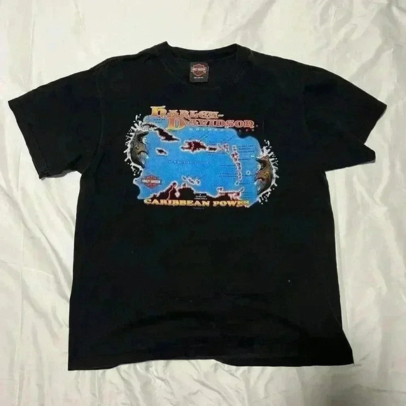 Harley Davidson Caribbean Power 2005 T-Shirt Size L - Picture 1 of 2